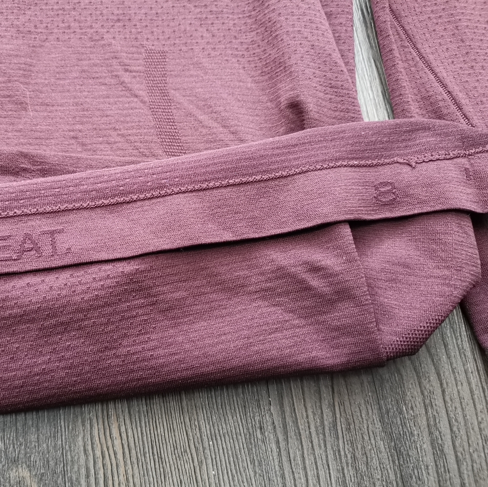 Lululemon swiftly tech long sleeve cassis size 8 - Picture 3 of 5